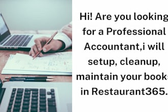 cleanup, setup, maintain your books in restaurant365