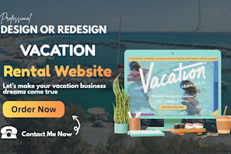 design a high converting vacation rental website with direct booking