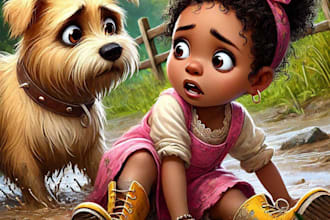 illustrate children story book illustration and children story book illustration