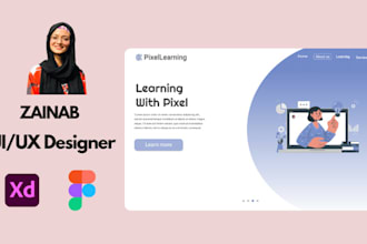 design awesome website home page or landing page ui ux