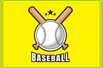 design varsity, baseball styled logo with in 18 hours