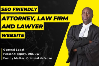 design SEO friendly attorney, law firm and lawyer website