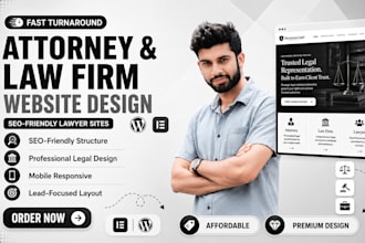 design SEO friendly attorney, law firm and lawyer website