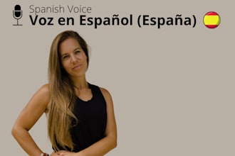do the audio recording for your video or podcast in spanish