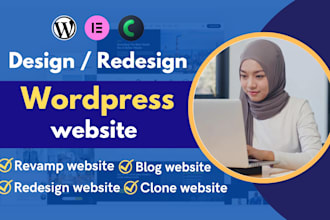 build wordpress website, redesign, professional business website desing