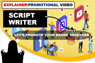 write scripts or copywriting for promotional or explainer youtube videos