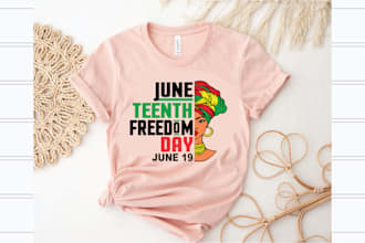 create african american t shirt and black history t shirt design