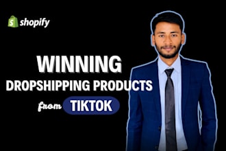 find tiktok winning dropshipping products for shopify