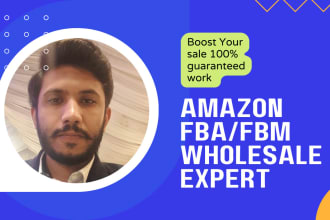 be your amazon fba fbm wholesale expert and consultant