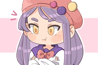 draw cute chibi for your profile