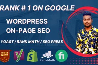 optimize website on page SEO service wordpress shopify wix