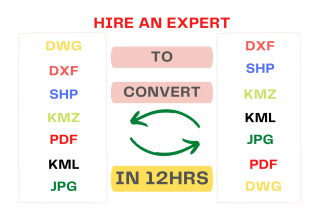 convert shp to dwg, dwg to kmz, pdf to dwg
