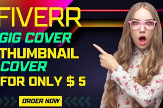 design gig cover and gig thumbnail in 24 hours