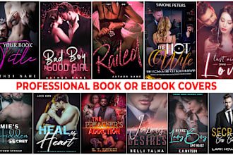 design high quality romance book or ebook cover