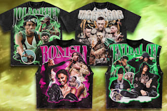 design a custom 90s vintage bootleg t shirt for you