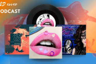 design unique albums podcast cover art