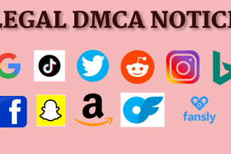 report legal notices to onlyfans tiktok, instagram and other socials under dmca