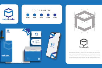 design a modern logo and branding for startups or businesses