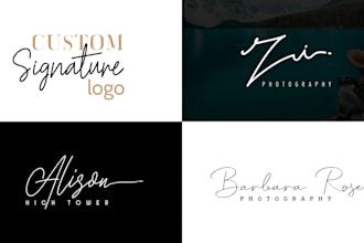 design a unique signature logo