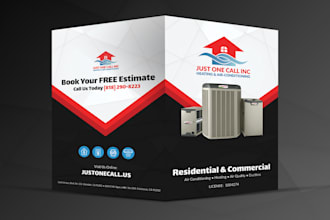 design a professional clean brochure
