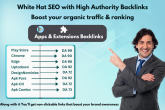 create backlinks from google play store and other publishing apps and extensions