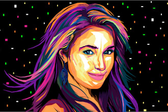 design portrait art for crypto punk nft art