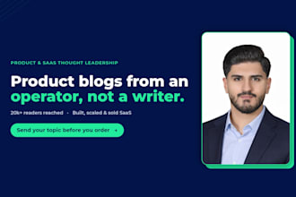 ghostwrite product management and saas blog articles