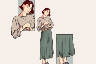 draw comic style character for fanart or your avatar