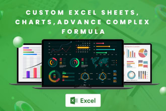 create excel macro, vba, dashboard, excel design, and charts