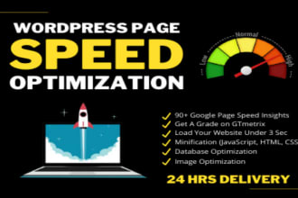 increase wordpress website speed optimization with gtmetrix , google page speed