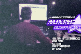 provide professional mixing and mastering services