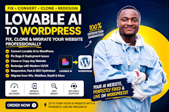 convert lovable ai to wordpress,clone lovable to wordpress elementor,fix lovable