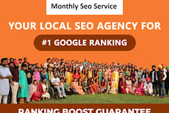 provide complete monthly SEO service with on page and off page