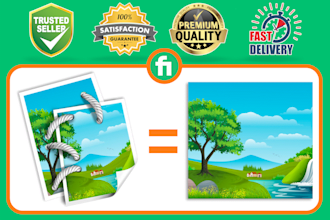 stitch multiple photos to make large photo or panorama