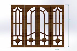 make 3d view and dxf, dwg files for windows , doors , furniture and ect