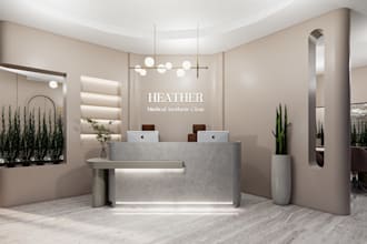 design your lobby,reception,beauty centre,aesthetic clinic