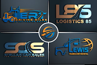 do design transport logistics, trucking, haulage, freight, dispatching logo