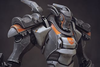 drawing mecha and robot for you