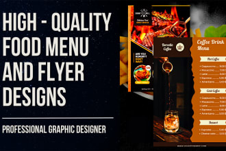 design modern coffee shop menu, restaurant menu, food menu