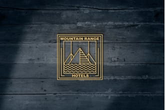design luxury hotel and restaurant logo