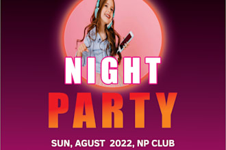 do birthday party, event club kids birthday and night party for you