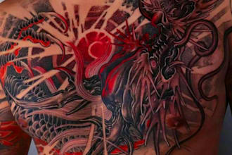 make a tattoo in black and white or in color