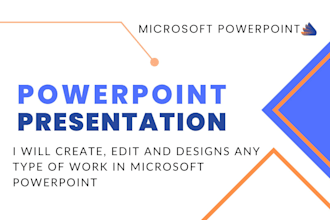create, edit and designs powerpoint presentation