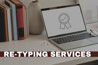 retype english , urdu scanned handwritten pdf data