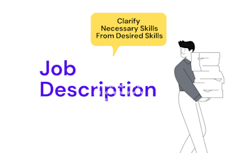 write a professional job description for any position