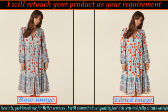 retouch  your product  images quick delivery services