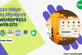 design or modify a business wordpress blog or website