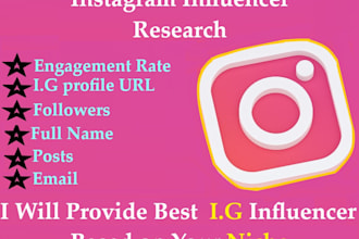 find best instagram influencers email list