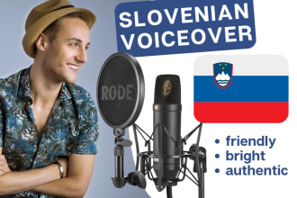 record friendly male slovenian voiceover
