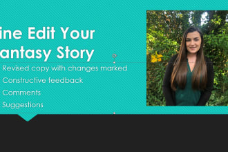 line edit your fantasy story
